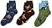 Jefferies Socks Little Boys' 3-7 Dino Triple Treat Socks  (Pack of 3), Pine, Small