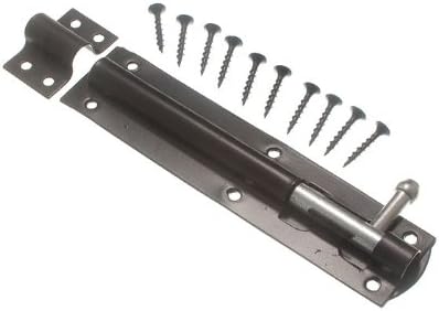 One Stop DIY 5 x HEAVY DUTY TOWER BOLTS SLIDE GATE LATCH BLACK JAPANNED STEEL 150mm NEW