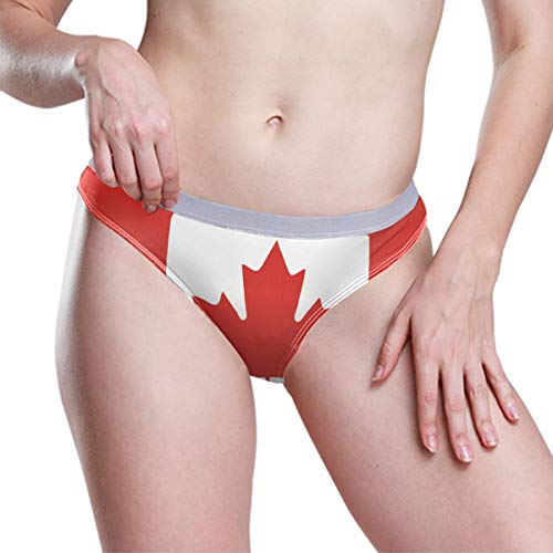 Uwsg Womens Underwear Canadian Flag Maple Leaf Bikini Panties Breathable Hipster Briefs Panty #TOP3