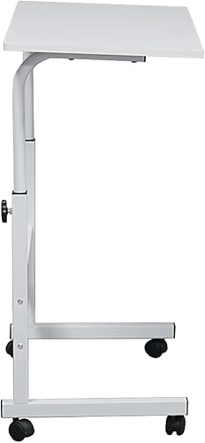 Miniatura 21 de Mesa auxiliar de sofá con ruedas de altura ajustable de 27.56 a 37.8 pulgadas, mesa de café rodante, mesa de sofá deslizable debajo, soporte Negro;