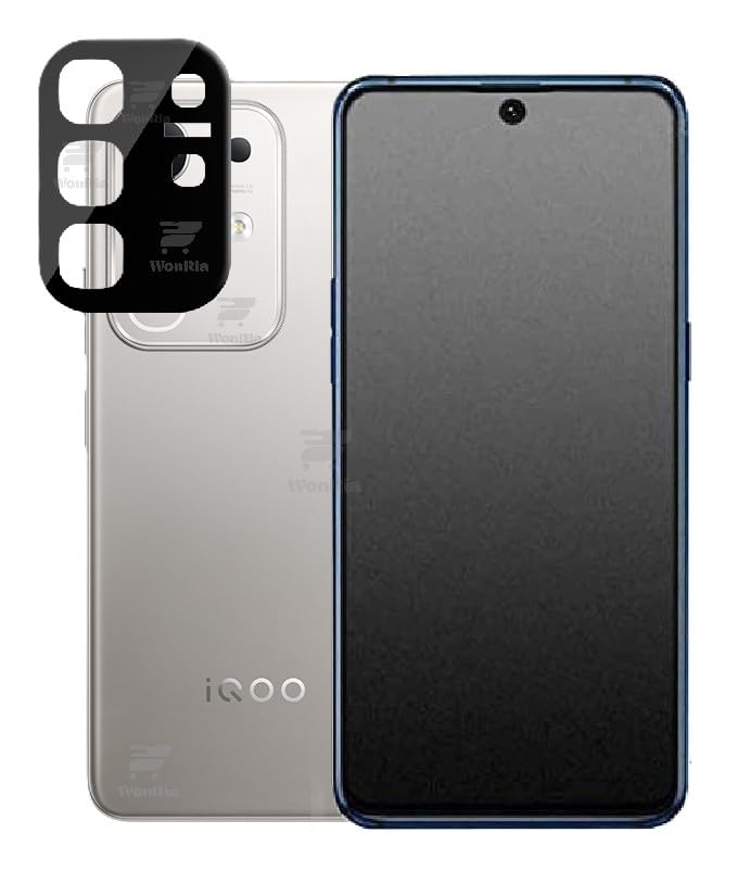 Image of WonRia [1+1 Matte Tempered Glass Compatible with iQOO Z10x 5G with 3D Camera Lens Protector Glass Edges to Edge Screen Guard Protector - (Pack of 2)