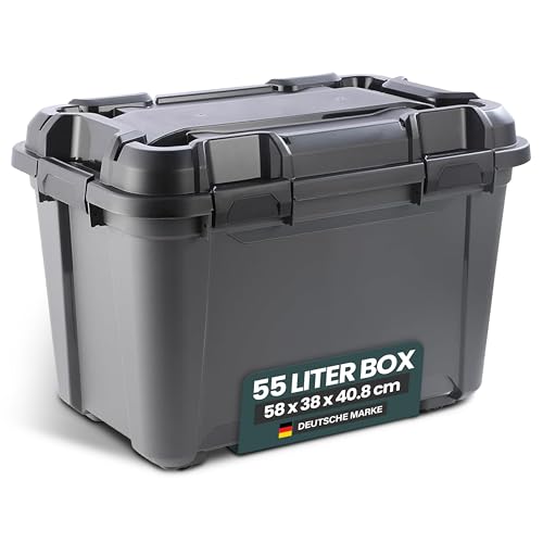 Kreher® Lagerbox Bunker Tough Aufbewahrungsbox mit Deckel und...