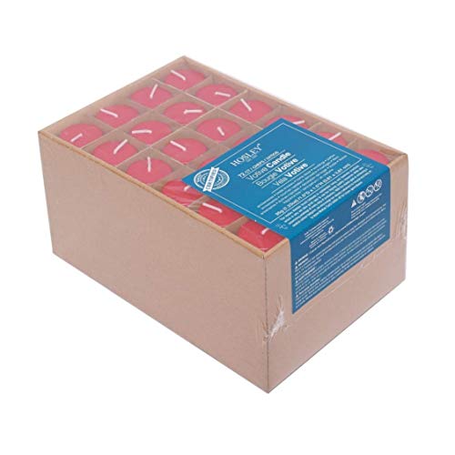 Hosley Set of 72 Unscented Red Votive Candles – Bulk Pack, Clean-Burning, Long-Lasting 10-12 Hour Burn Time – Ideal for Weddings, Home Décor, Spa, and Events -  HG Global