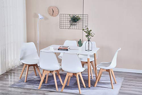 Herbalady 4/6 un set di sedie alla moda in stile