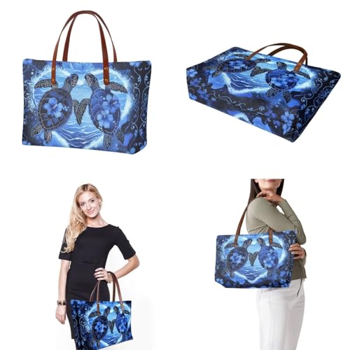 Image of 2PCS Tote Bag for Women Top Handle Purse with Wallet, Hobo Bag Tote Shoulder Bag with PU Cosmetic Bag