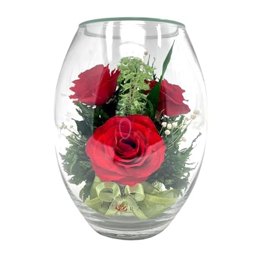 Long Lasting Real Roses in Vase