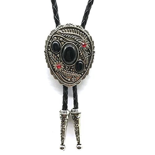 Bolo cravate homme en agate naturelle : accessoire western vintage chic