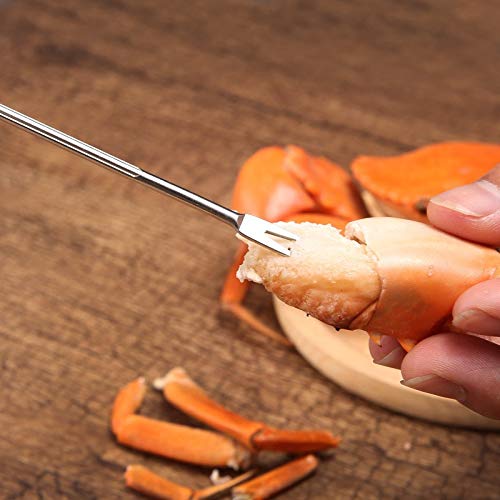 12Pcs Seafood Tools Set with Crab Crackers Lobster Shellers Seafood Picks, Aluminum Alloy Seafood Tools (Multicolor) - Thumbnail 2