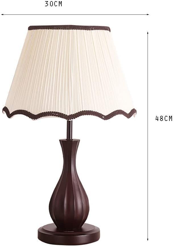 Lampe de bureau rétro forme de vase design élégant en tissu
