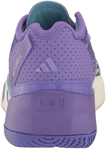 adidas D.O.N. Issue 4 Basketball Shoe, Purple Rush/Off White/Preloved Blue, 4 US Unisex Big Kid | Image 2