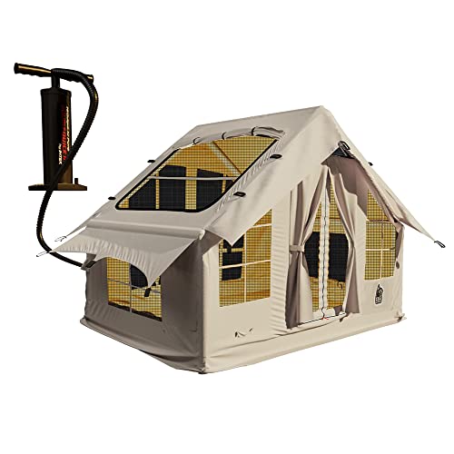 Carpa inflable para camping 2-4 personas, impermeable, 4 estaciones miniatura 1