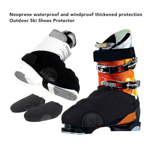 Cubiertas para Botas de Esquí, 1 Par Impermeables de Neopreno para Protección en Actividades al Aire Libre miniatura 3