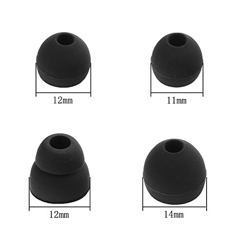 Sunmns Silicone Eartips Eargels Ear Tips Gels Bud Compatible with LG Tone Pro HBS-750 770 800 810 900 910 Headset, 8 Pairs