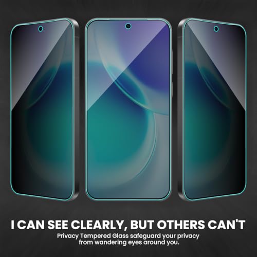 Image of FIRST MART Privacy Tempered Glass for Vivo X300 & X200 FE | Anti-Spy Screen Protector, Edge-to-Edge 9H Scratch Protection, Case-Friendly, Bubble-Free | Pack of 1