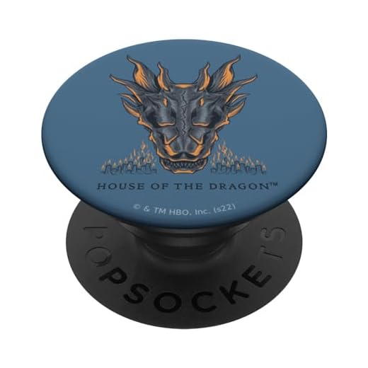 House of the Dragon Candlelit Dragon Head PopSockets PopGrip Intercambiable