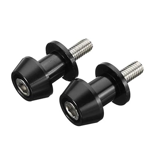 TOOGOO 2 Piezas M6 X1.5 Tornillos de Soporte de Carretes de Motocicleta para Yamaha Fz01 Fz03 Fz09 Fz10 YZF R1 R3 R6 R25 R125 R1000 R6S Fz1 Fz6 Fz8 Fzs1000 Fzs600 Aprilia (Negro)