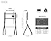 FITUEYES Design Mobile TV Stand for 55 60 65 75 78 Inch TV, Rolling TV Cart Floor Stand with Mount for Living Room Office Hotel, Modern Corner TV Stand with Wooden Storage Shelves, Collector Series