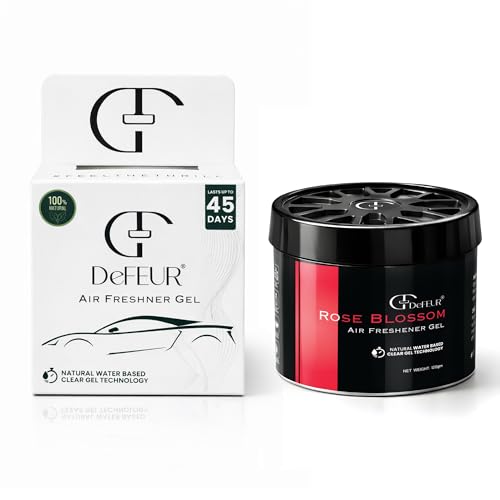 Image of Car Perfume Luxury Long Lasting - Defeur Rose Blossom Gel Car Freshener for Dashboard | Premium Floral Car Air Freshener | Car Perfume Diffuser | Car Accessories 2025 | Odor Eliminator