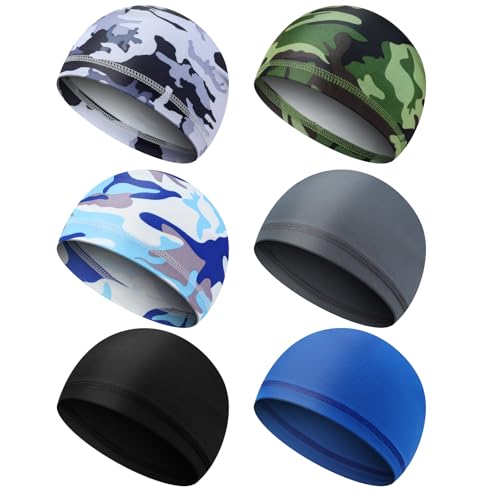 💦🧢 10 Best Hard Hat for Hot Weather For 2025 10 Gjinxi 6Pcs Men Cooling Skull Caps, Hard Hat Helmet Liner Cycling Skull Caps Welding Caps for Men, Sweat Wicking Beanie Do Rag Head Wrap, Bicycle Cycling Motorcycle Bandana Running Hats