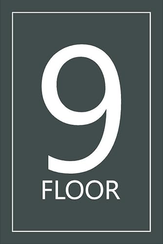 9th floor, grey informational sign - 1mm flexible Plastic sign (200mm x 150mm)