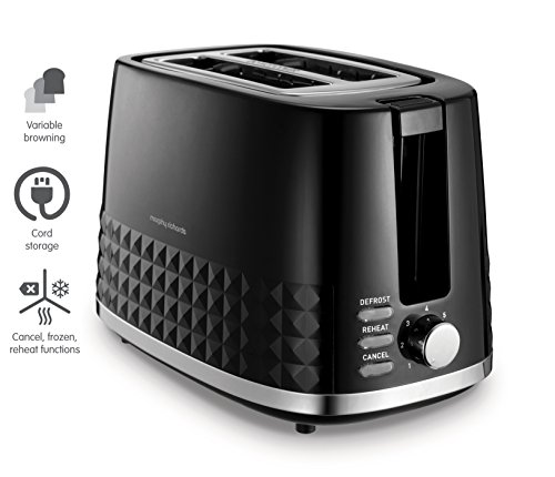 Morphy Richards Dimensions 2 Slice Toaster 220021 Two Slice Toaster, Schwarz – Bild 3