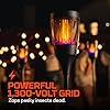 NEBO Solar Torch Zapper | Warm Tiki Torch Light for Outdoor Use & Insect Killing Electric Zapper, Solar Powered Rechargeable Battery, Perfect for Bugs like Mosquitos, Flies & Gnats