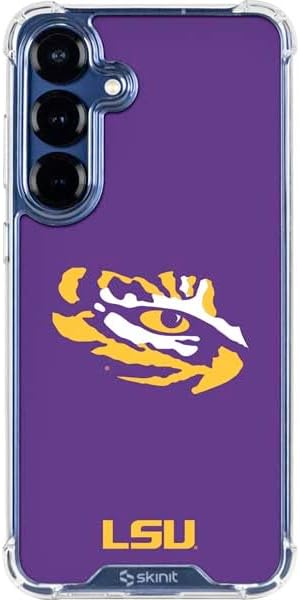 Skinit Clear Phone Case Compatible with Galaxy S25 FE - Officially Licensed LSU Geaux Tigers Design