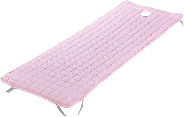 KELING Mattress for Bed with Hole, Beauty Salon Pad, Non-Slip Cushion 185X70cm Pink
