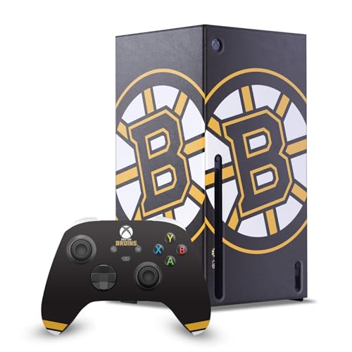 Skins Boston Bruins Xbox Series X autocollant manette et protection console NHL