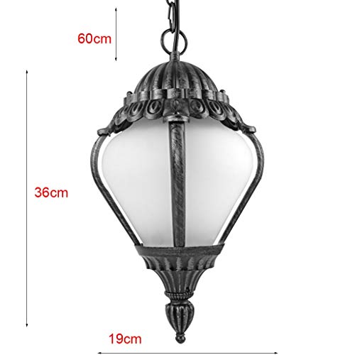 Lustre extérieur étanche en aluminium à tête unique E27 - 3