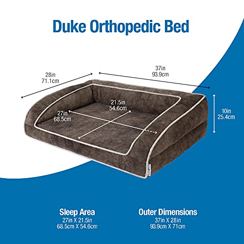 Petmate La-Z-Boy Duke Orthopedic Sofa Dog Bed, Mocha, 37" X 28" #TOP3