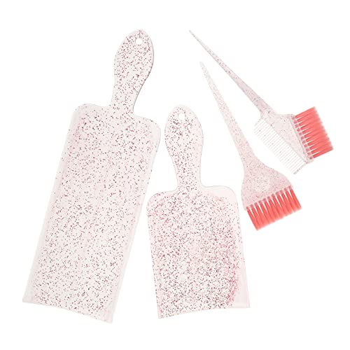 NOLITOY Hair Tint Brush Comb Highlighting Kit Hair Dye Paddle Set for Salon Use