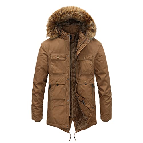 Parka d'hiver homme manteau chaud épais coupe-vent veste décontractée