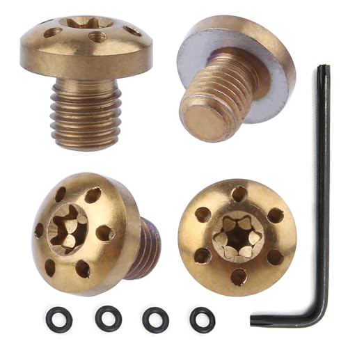 cool hand Gear Customized Screws for 1911 Slim Grips, 4 Stainless Steel Screws, Included O Rings, T10 Torx Key, Length 0.23", CHG-1911S-1-GOL - cool hand Gear