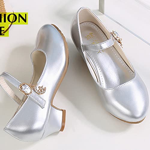 Little Girls Mary Jane Dress Pumps Shoes Princess Ballet Flats Low Heels for School Wedding Party Dress Shoes for Kids3