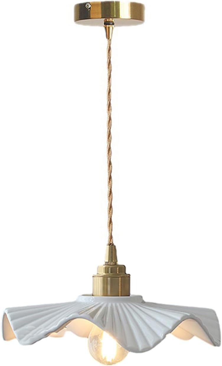 Plafonnier moderne minimaliste en céramique blanche et laiton de qualité supérieure