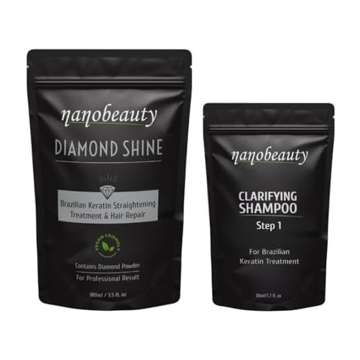 Nanobeauty Brazilian Keratin Hair Straightening 150ml Treatment Kit, Diamond Infused, Vegan, Blow dry, Smoothing/Repair, Argan Oil, Professional Results