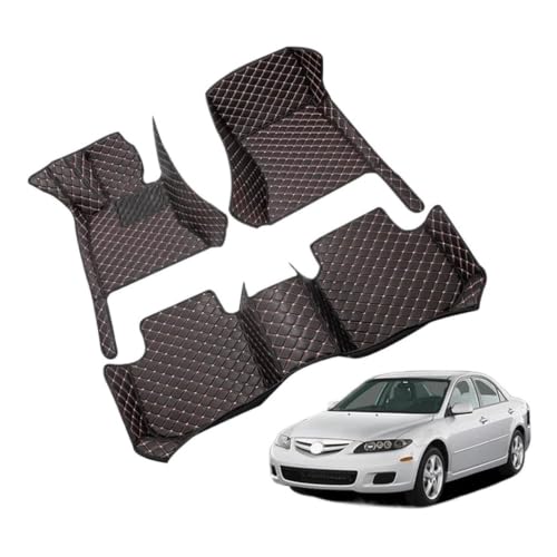 Tapis de Sol en Cuir pour Mazda 6 GJ GL LHD Protection Intégrale Confort Automobile Toutes Saisons