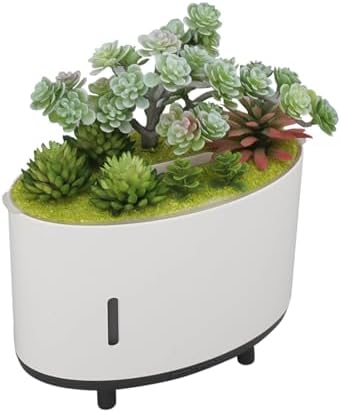 Miniatura 9 de Humidificador de plantas de simulación, 6.8 fl oz de aire silencioso humidificador de apagado automático, mini humidificador portátil para