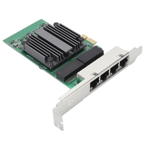 Annadue Quad-Port-PCIe-Gigabit-Ethernet-Adapter, SCHNELLE ÜBERTRAGUNGSRATE, ZUVERLÄSSIGE VERBINDUNG, 4 RJ45-PORTS, Flexible Anpassung, für für für Vmware