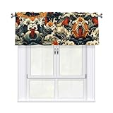 Photo Gallery whjshop tende corte con stampa di cancello del drago con asta mantovana 137 x 45 cm, decorazione per la casa per cucina, bagno, lavanderia, studio, finestra superiore Photo Gallery whjshop tende corte con stampa di cancello del drago con asta mantovana 137 x 45 cm, decorazione per la casa per cucina, bagno, lavanderia, studio, finestra superiore