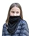 Hilltop - Bandana polare infantile - sciarpa triangolare con pile e velcro, Colore/disegno:nero