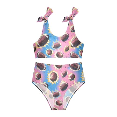 Image of Boccsty Cute Crab Red Blue Girls Swimsuits Kids Bikini Sets 2 Pcs Bathing Suit for 3T