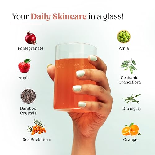 Image of SUPERB SKIN by Glosense | Plant-Based Powder with Glutathione, Amla & Sea Buckthorn | Skin Care Supplement|Tasty Collagen Booster for Glowing Skin, Anti-Aging & Immunity | 120g | 30-Day Supply