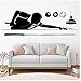 WYLYSD Biliardo Wall Decalcomania Cue Decalcomania Biliardo Player Wall Sticker Billiards Club Home Bedroom Decor Art Decal Murale 120X42Cm