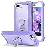BENTOBEN iPhone 8 Plus Case, iPhone 7 Plus Case, iPhone 6S Plus Case, iPhone 6 Plus Case, Shockproof Hybrid Hard Bumper Soft Silicone Drop Protective Girls Women Boys Cute Phone Case, Purple/Lavender