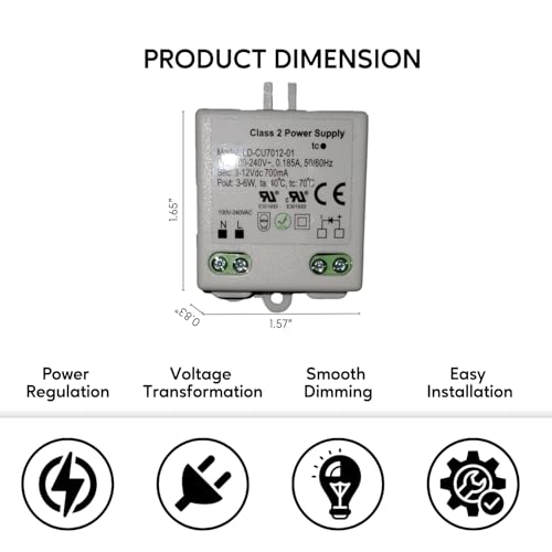 Image of Ironsmith Lighting Products - Constant Current LED Driver Transformer (3-12 Volt | 3-6 Watt | Dimmable)