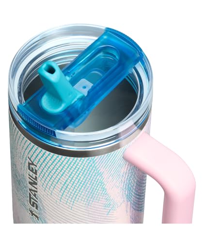Image of STANLEY Quencher ProTour Flip Straw Tumbler with Leakproof Lid 40 oz | Built-In Straw & Handle | Cupholder Compatible for Travel | Insulated Stainless Steel Cup | BPA-Free | Sea Glass Plume
