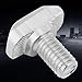 T Type Screw, Industrial Aluminum Profiles Fasteners T Slot Screw Standard for Industrial Equipment Machine Project (20 Type 50pcs M5*16)