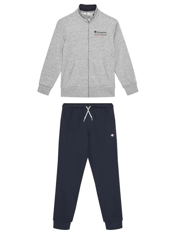 Survêtement garçon Champion ensemble sweat zippé capuche et pantalon de jogging noir